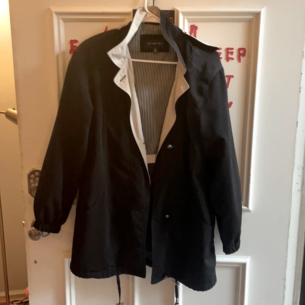 Black and Tan Rain coat